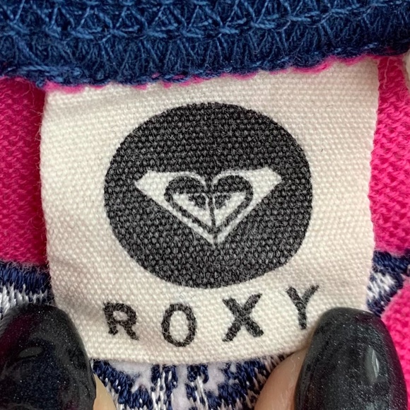 Roxy Blue & Pink Colorblock Long Sleeve Shirt - Picture 3 of 5